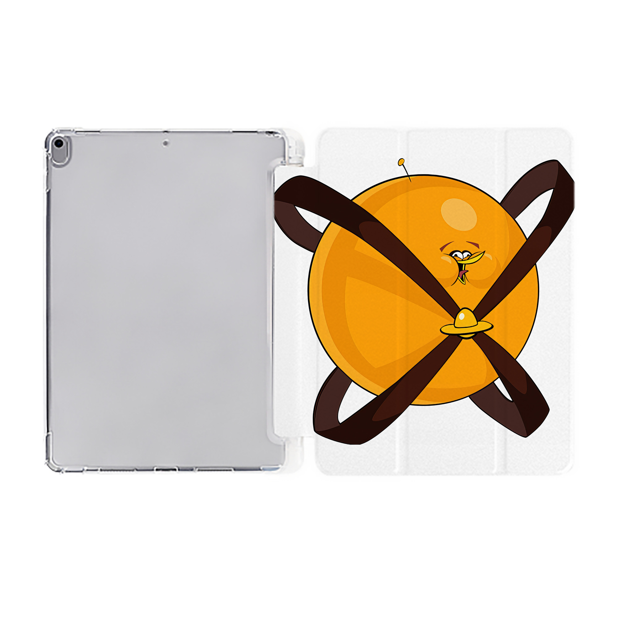 （画像用） Angry Birds アングリーバード IPad ケース ペン収納付き 三つ折りスタンド PUレザー×シリコン 対応機種9.5/10.5/10.9インチ